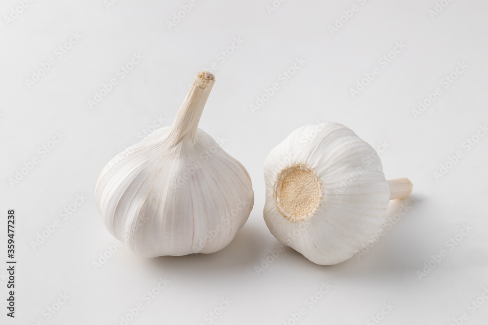 Garlic isolated on white background. Garlic isolated on white background.