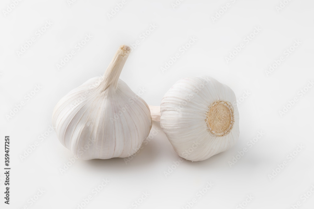 Garlic isolated on white background. Garlic isolated on white background.