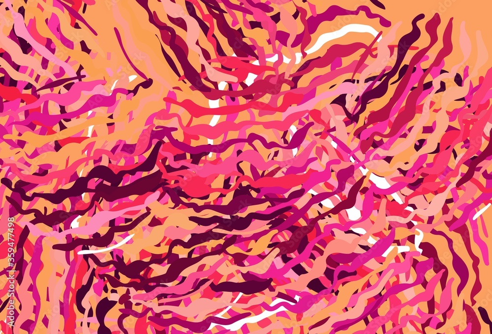 Light Pink, Yellow vector backdrop with wry lines. Light Pink, Yellow vector backdrop with wry lines.