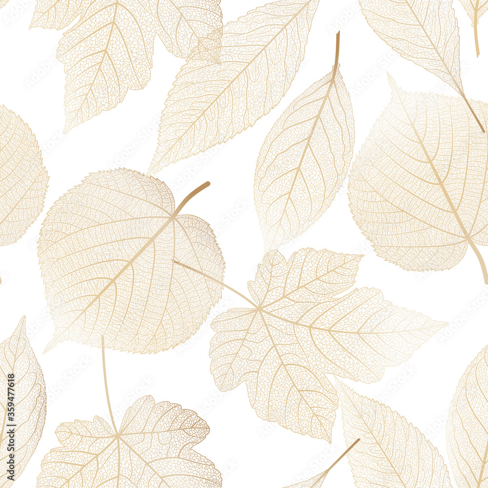 Seamless pattern with leaf veins. Vector illustration. Seamless pattern with leaf veins. Vector illustration.