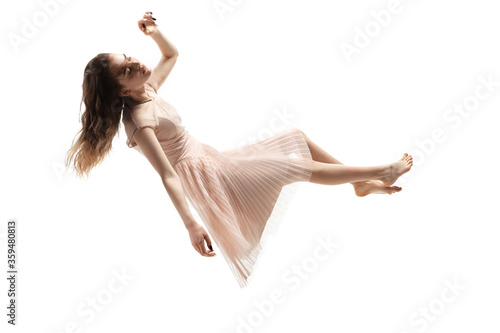 Behang Mid-air beauty cought in moment