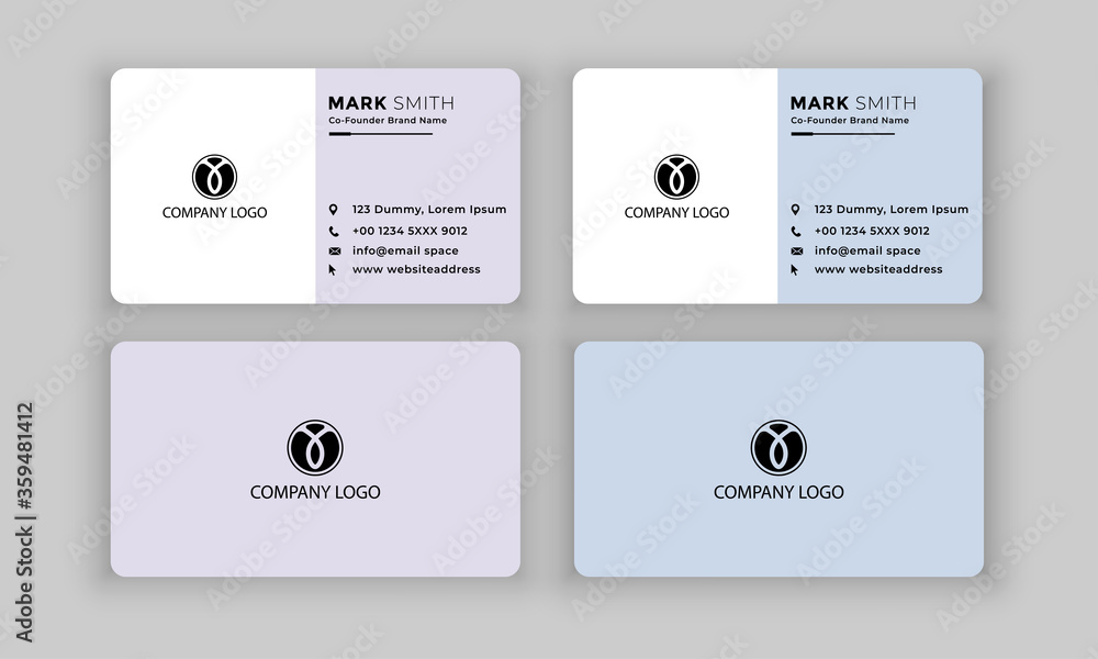 Naklejka premium Modern Creative and Clean Business Card Template. vector file.