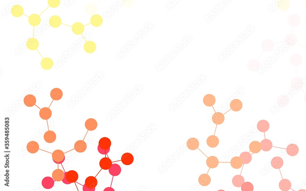Light Red, Yellow vector texture with artificial intelligence concept. Light Red, Yellow vector texture with artificial intelligence concept.
