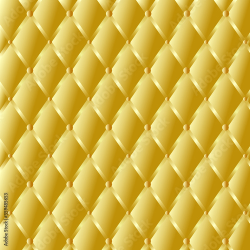 Vector illustration of golden upholstery leather pattern 