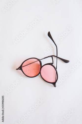 pink broken sunglasses