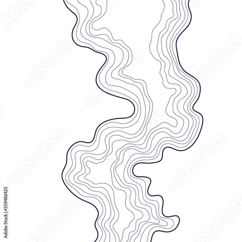 topographic map vector illustration abstract height lines isolated on a white background