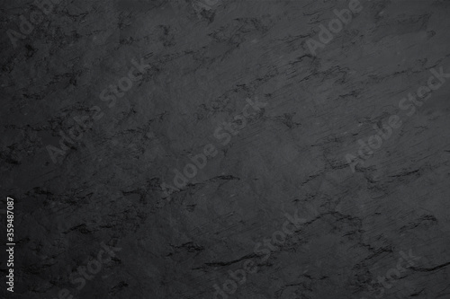 Blank black stone wall texture mockup, side view © Alexandr Bognat
