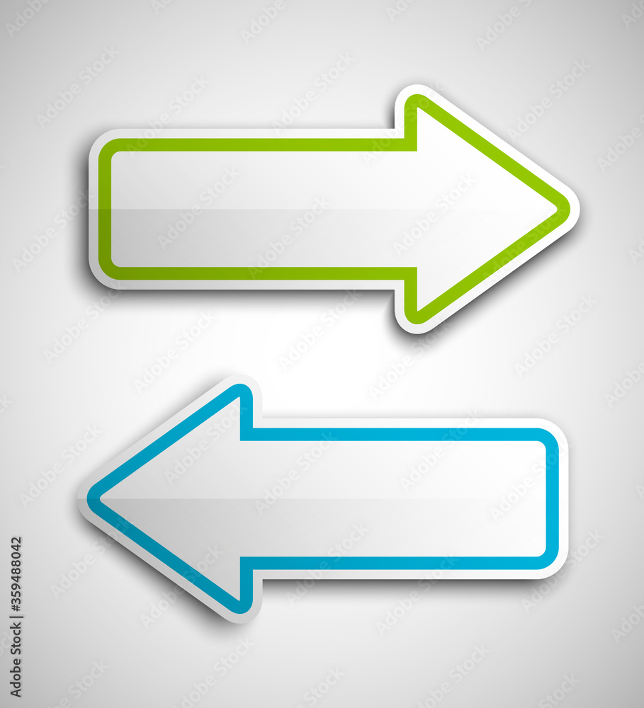 Arrow banners set. Direct shape. 3d Abstract Background. Business infographic presentation diagram. Section compare service. Up and down trend. Paper index. Exact pointer Arrow banners set. Direct shape. 3d Abstract Background. Business infographic presentation diagram. Section compare service. Up and down trend. Paper index. Exact pointer