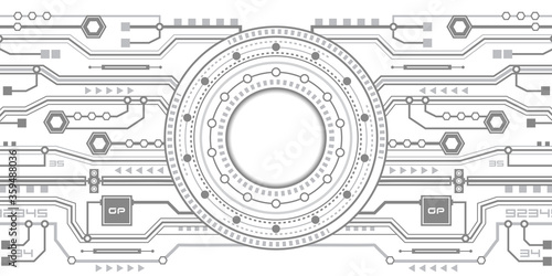 Technical drawing. Technological innovation .Futuristic technology background.Vector illustration.