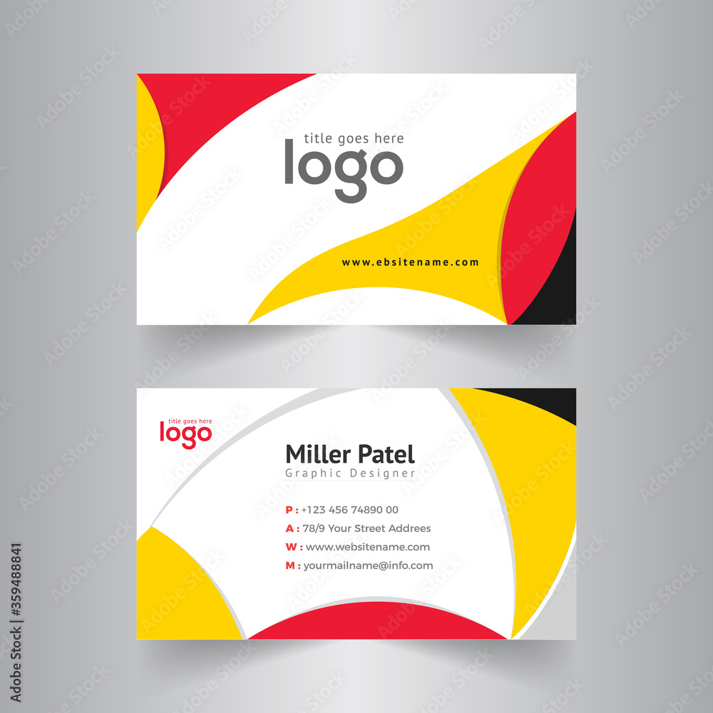 Modern corporate business card Design Template