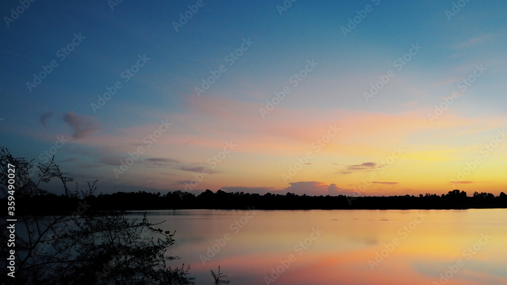 Beautyful vanila sky, Background sky vanilla shades at sunset, pink red Yellow and amber color of the sky Beautyful vanila sky, Background sky vanilla shades at sunset, pink red Yellow and amber color of the sky