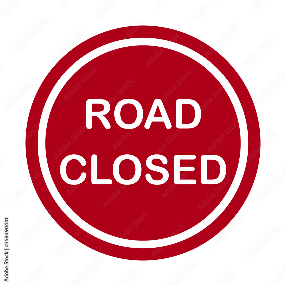 road closed zone, traffic sign vector road closed zone, traffic sign vector
