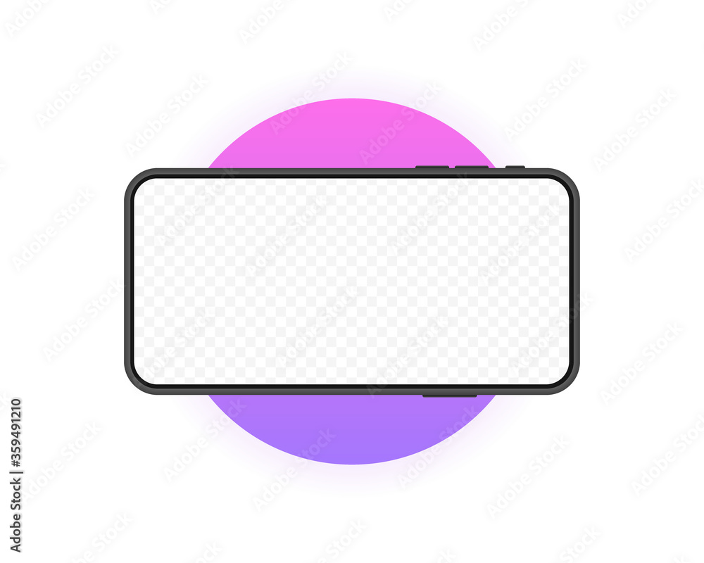 Smartphone blank screen, phone mockup. New phone model. Template for infographics or presentation UI design interface Smartphone blank screen, phone mockup. New phone model. Template for infographics or presentation UI design interface
