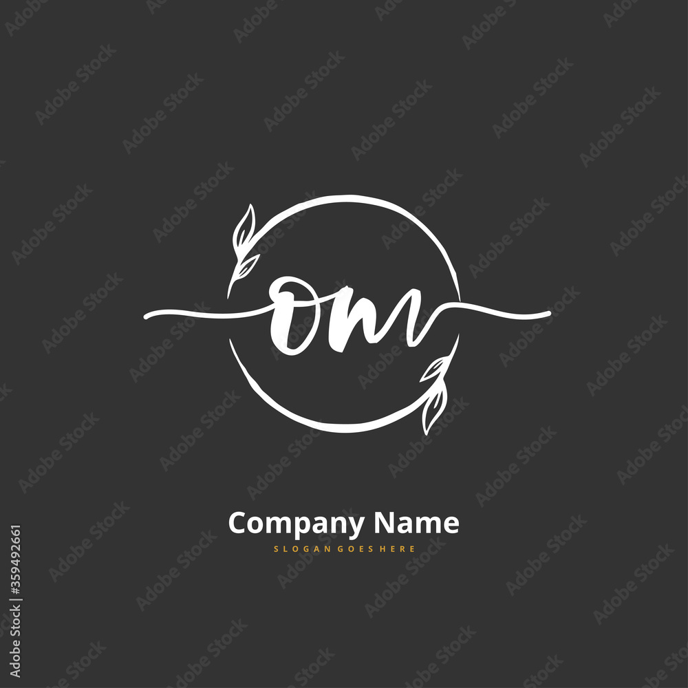 O M OM Initial handwriting and signature logo design with circle. Beautiful design handwritten logo for fashion, team, wedding, luxury logo. O M OM Initial handwriting and signature logo design with circle. Beautiful design handwritten logo for fashion, team, wedding, luxury logo.
