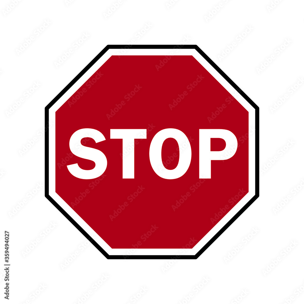 stop sign, stop signal, traffic sign vector stop sign, stop signal, traffic sign vector