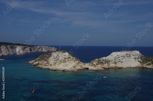 The small island of Cretaccio, of clayey nature and without vegetation, is located between San Domino and San Nicola. Tremiti Islands - Adriatic Sea - Italy