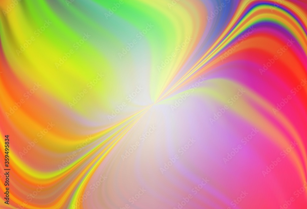 Obraz premium Light Green, Red vector blurred shine abstract texture. Colorful illustration in abstract style with gradient. New way of your design.