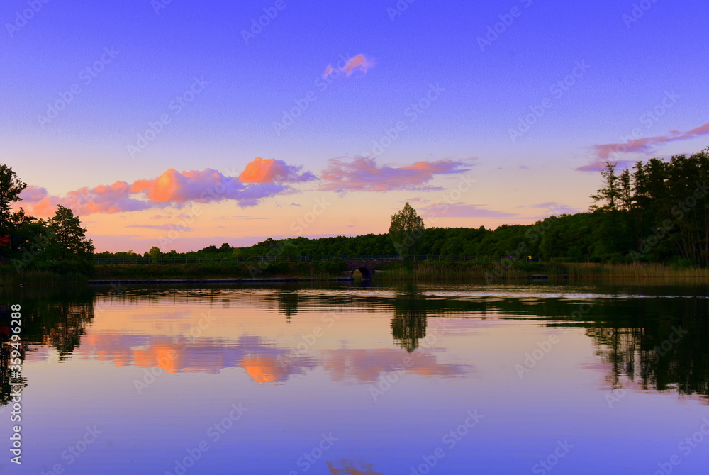 Sonnenuntergang an der Feldberger Seenlandschaft Sonnenuntergang an der Feldberger Seenlandschaft