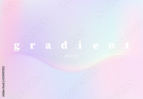 Abstract vector hologram gradient, for design brochure, website, flyer. Smooth wallpaper for certificate, presentation, landing page