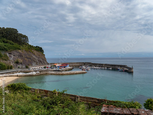 Beautiful view of a harbor and the horizon