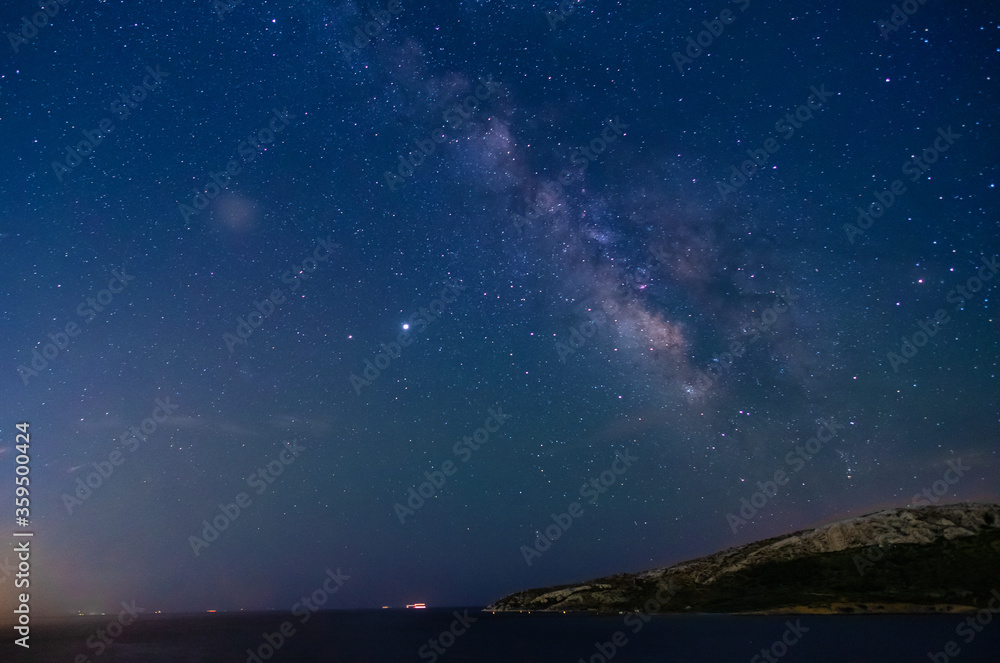 Milky Way in Sounio, Greece