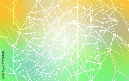 Light Green, Yellow vector doodle blurred background. Modern geometrical abstract illustration with doodles drawn by child. Brand-new design for your business.