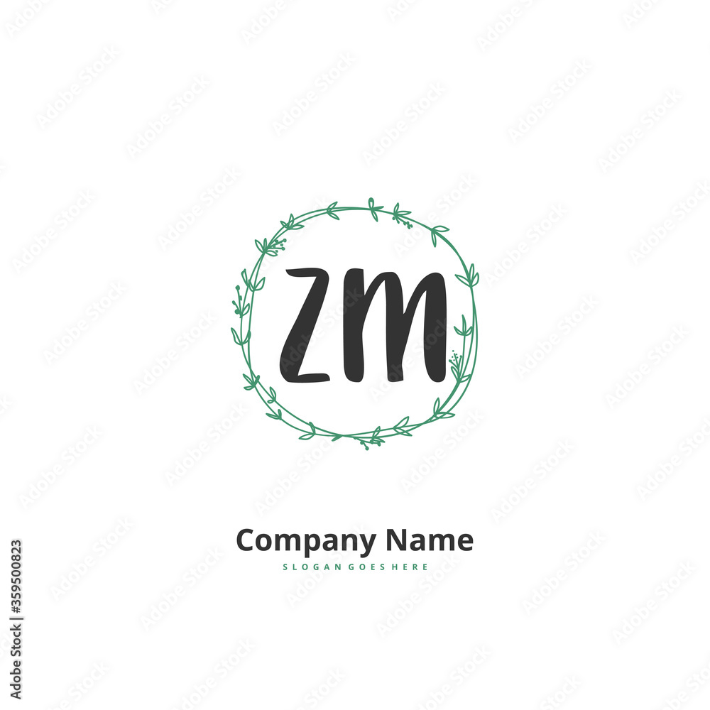 Z M ZM Initial handwriting and signature logo design with circle. Beautiful design handwritten logo for fashion, team, wedding, luxury logo. Z M ZM Initial handwriting and signature logo design with circle. Beautiful design handwritten logo for fashion, team, wedding, luxury logo.