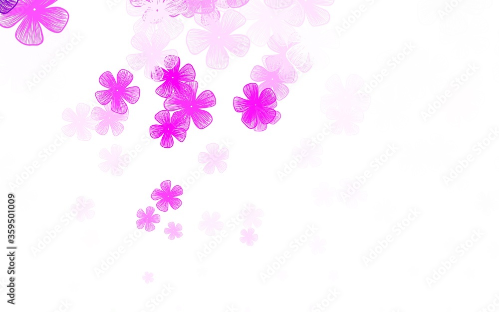Light Pink vector abstract design with flowers. Light Pink vector abstract design with flowers.