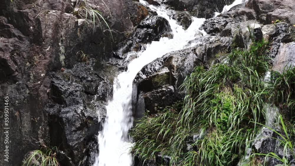 A small waterfall. Japanese style image A small waterfall. Japanese style image