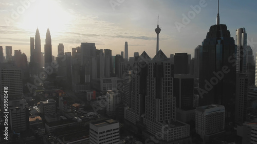Photography Aerial view of the capital of Malaysia