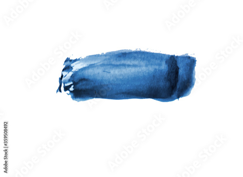 Blue watercolor brush stroke set, my original hand drawing art, Set of watercolor brush strokes. Set of watercolor stain. Spots on transparent background. Watercolor texture with brush strokes. Strip,