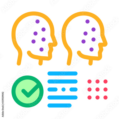 deepfake settings icon vector. deepfake settings sign. color symbol illustration