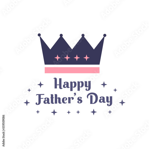father's day. vector flat i...