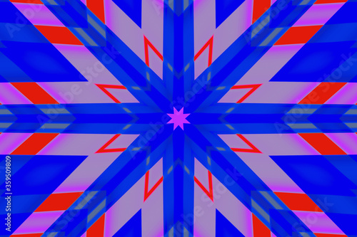 abstract blue and white background mandala