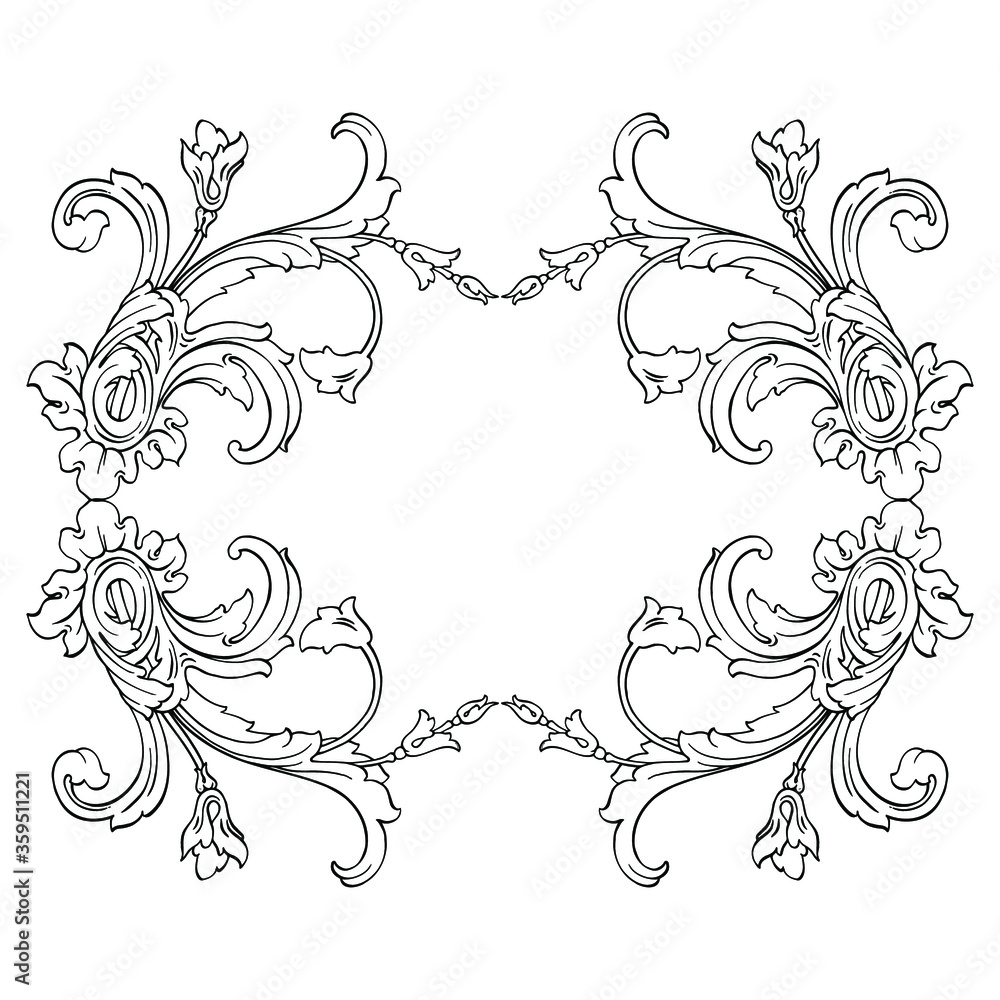 
UPLOAD
UPLOAD
100%
18

Classical baroque vector of vintage element for design. Decorative design element filigree calligraphy vector. You can use for wedding decoration of greeting card and laser cut