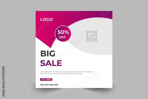 Corporate business sales banner and square banner poster. Super sale banners
