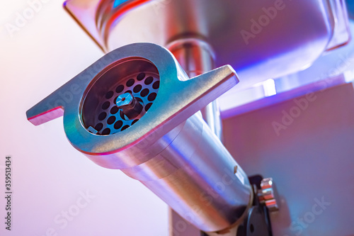 Industrial meat grinder clo...