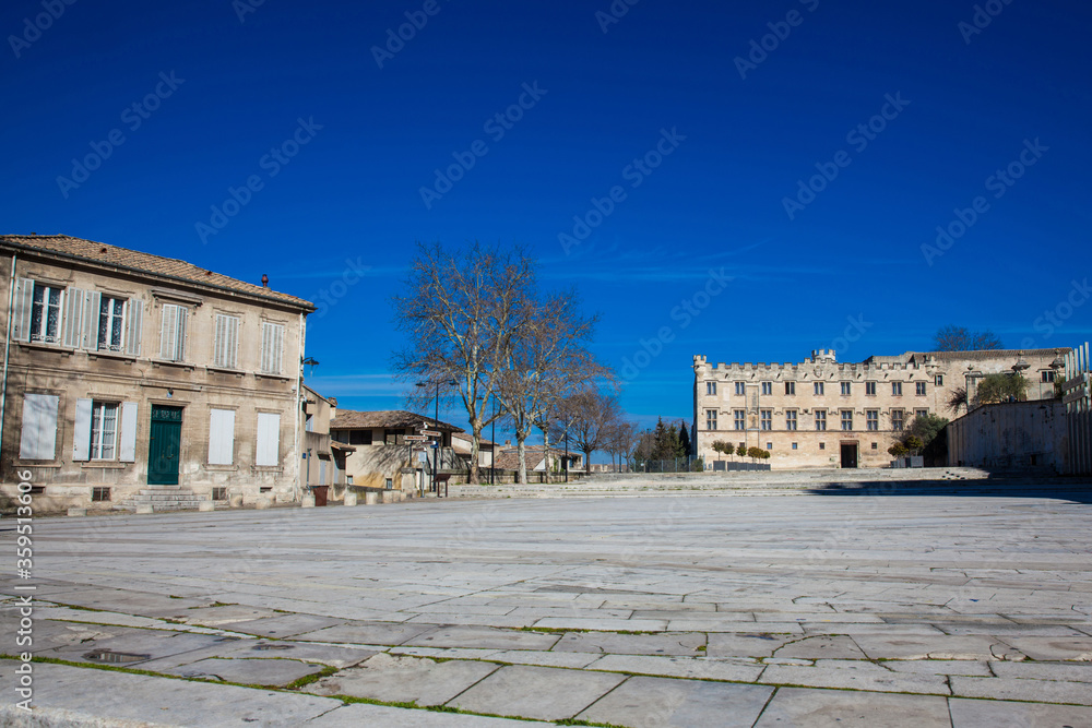 Square Below the Palace of the Popes at the beautiful city of Avignon