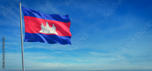 The National flag of Cambodia