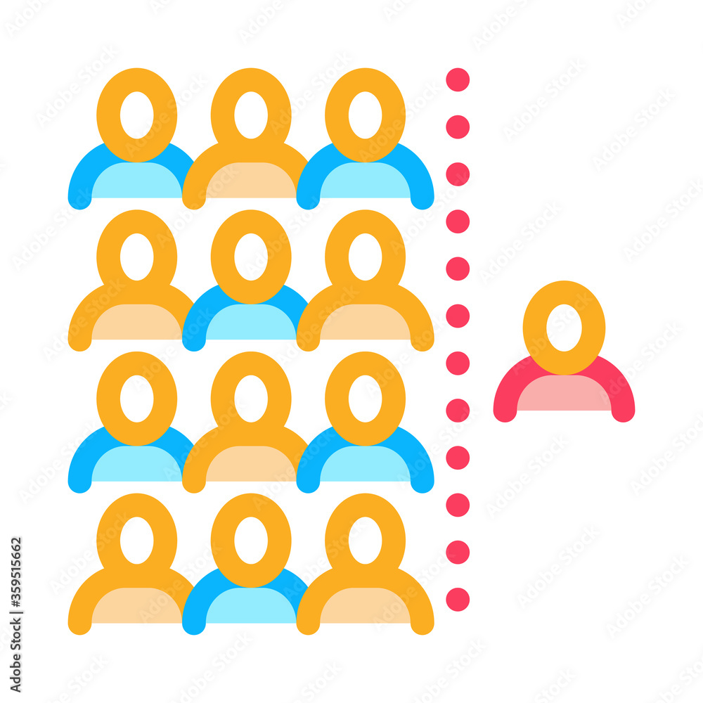 human dementia per population icon vector. human dementia per population sign. color symbol illustration human dementia per population icon vector. human dementia per population sign. color symbol illustration