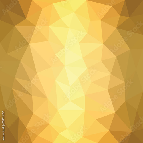 Golden polygonal mosaic background vector