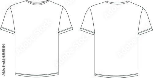Simple design of white t-shirt