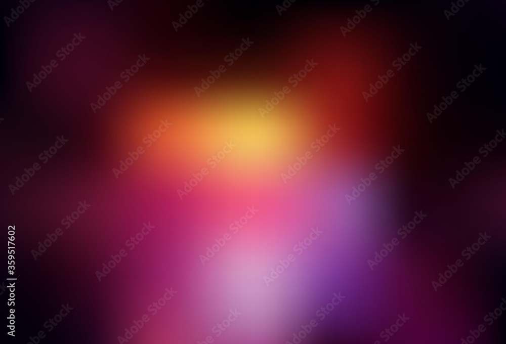 Dark Pink, Yellow vector blurred and colored pattern.
