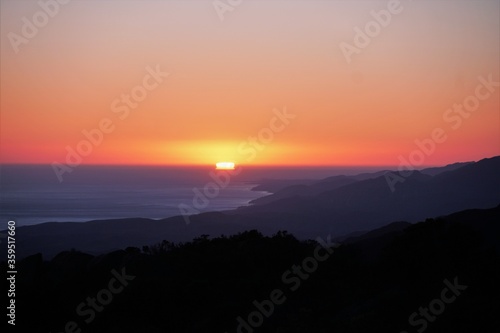 A Beautiful Sunset from the Santa Barbra Mountains photo