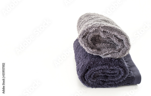 cotton towel isolated on white