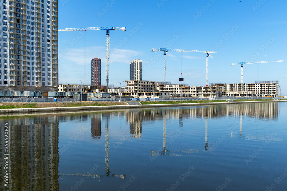Construction of a residential building for sale of real estate Construction of a residential building for sale of real estate
