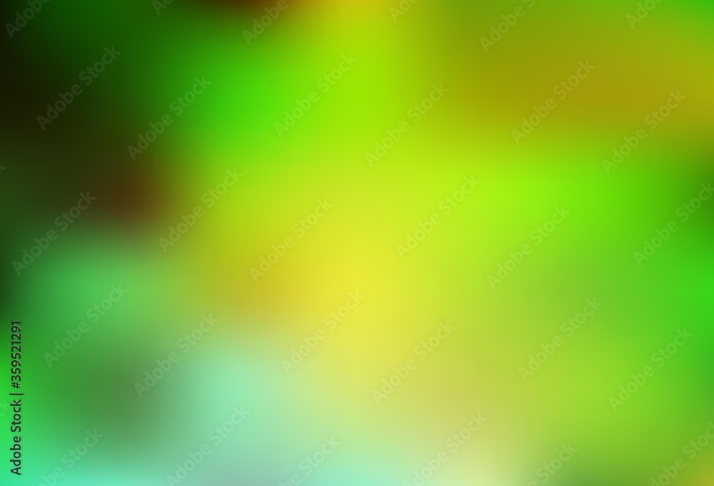 Fototapeta premium Light Green, Yellow vector abstract layout.