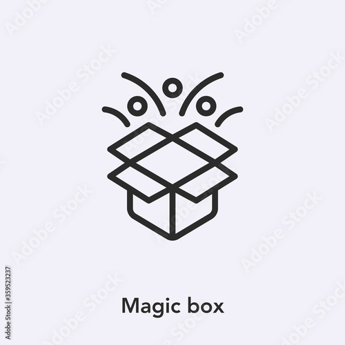 magic box icon vector sign symbol