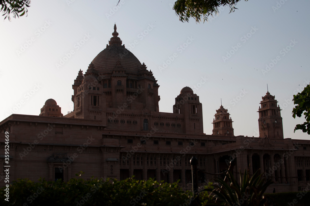 Umaid Bhawan Palace, located in Jodhpur in Rajasthan, India