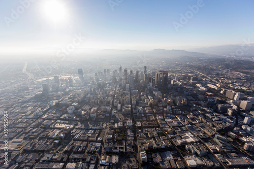 Aerial view of sunshine and...